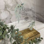 Botanical Personalised Acrylic Photo Snap Wedding Sign Clear, thumbnail 3 of 5