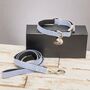Chichester Blue And White Striped Collar And Lead Set, thumbnail 1 of 11