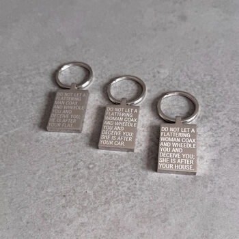 Flattering Personalised Keyring – Funny Gift For Him Or Her, 5 of 6