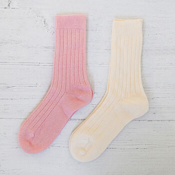 Cashmere Blend Bed Socks, 3 of 3