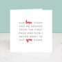 Our Love Story Valentine's Day Card, thumbnail 2 of 2