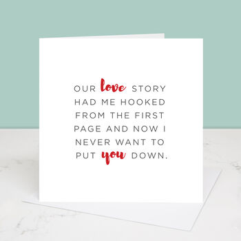 Our Love Story Valentine's Day Card, 2 of 2