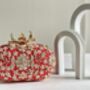 Red Roselyn Floral Clutch, thumbnail 1 of 4