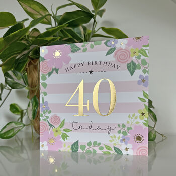 Milestone 40th Birthday Card, 2 of 2