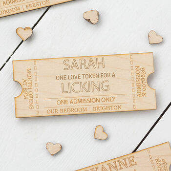 Personalised Cheeky Licking Love Token, 2 of 2