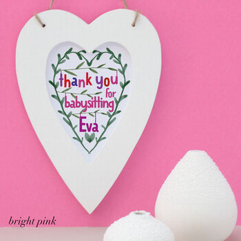 Thank You Teacher Personalised Heart Print, 5 of 7