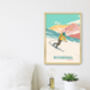 Kitzbühel Ski Resort Austria Travel Poster Art Print, thumbnail 3 of 8