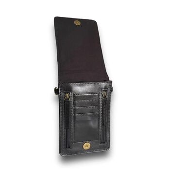 Collardmanson Black Floral Phone/Wallet Bag, 3 of 3