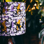 Handmade Batik Lampshade Purple Splash, thumbnail 2 of 3