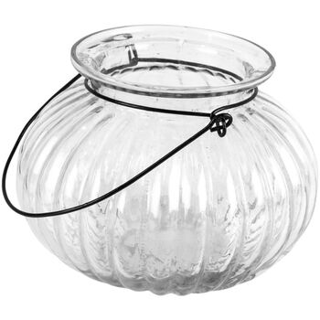 Ribbed Glass Hanging Lantern, 6 of 6