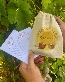 Grandad And Me Personalised Conker Game Set, 5 of 8