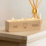 Personalised Heart Candle Holder Gift For Couple, thumbnail 5 of 5