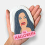 Hallow Mean Zombie Bride Halloween Letterbox Iced Cookie, thumbnail 2 of 11