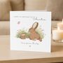 Bunny Personalised First Birthday As Auntie Card, thumbnail 1 of 5