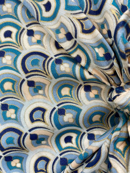 Fabric Gift Wrap Reusable Furoshiki Art Deco, 6 of 10