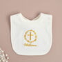 Personalised Ivory Bib For Christening, thumbnail 1 of 5