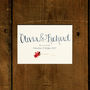 Watercolour Floral And Calligraphy Wedding Invitation, thumbnail 6 of 12