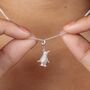 Sterling Silver Penguin Charm Necklace, thumbnail 1 of 6