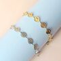 Smiley Face Bracelet In Waterproof Stainless Steel Adjustable, thumbnail 3 of 6