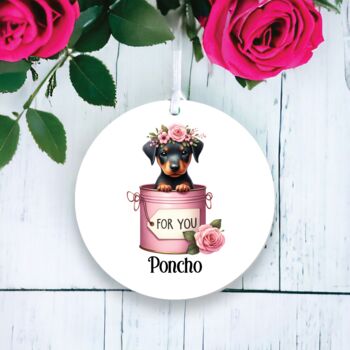 Personalised Doberman Pinscher Love Decoration, 2 of 2