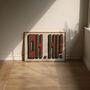 Oh Hi Horizontal Retro Wall Art Print, thumbnail 9 of 10