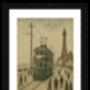 Blackpool Tram Lowry Style Framed Art, thumbnail 2 of 2