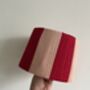 Red And Pink Striped String Lampshade Medium, thumbnail 3 of 4