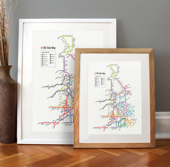 Tube Map of the UK Print, 4 of 6