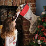 Santa's Sleigh Christmas Stocking, thumbnail 2 of 5