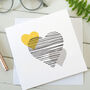 Scandi Love Hearts Valentines Card, thumbnail 1 of 2