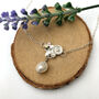 Mother's Day Sterling Silver Flower And Pearl Necklace, thumbnail 6 of 9