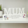 Mum Gift For Mothers Day Personalised Wooden Ornament, thumbnail 5 of 7