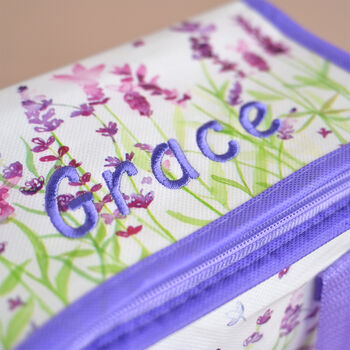 Personalised Lavender Lunch Bag, 3 of 4
