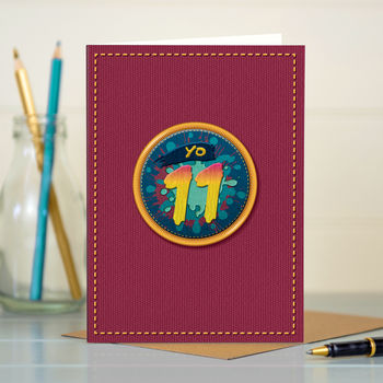 11th Birthday Card ‘Yo 11’, 3 of 4