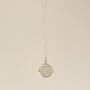 Sterling Silver I Love You Spinner Pendant Necklace, thumbnail 1 of 6