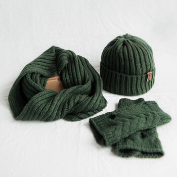 Hat, Snood And Hand Warmer Set, 7 of 12