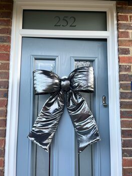 Metallic Chrome Door Bow, 2 of 3