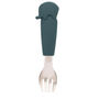 Three Piece Cutlery Set Elephant Teal, thumbnail 3 of 6