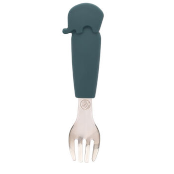Three Piece Cutlery Set Elephant Teal, 3 of 6
