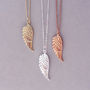 Personalised Angel Wing Charm Necklace, thumbnail 2 of 4