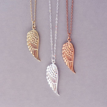 Personalised Angel Wing Charm Necklace, 2 of 4