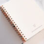 Bloom Blue Notebook/ Personalised Notebook/ Gift, thumbnail 7 of 10