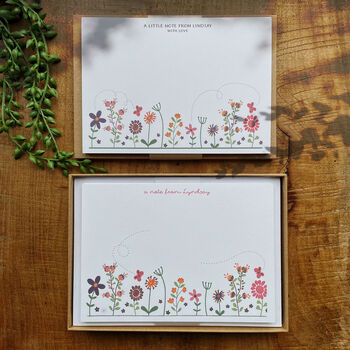 Summer Flowers Personalised Note Cards, 4 of 7