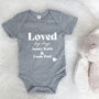 Loved By Auntie And Uncle Personalised Babygrow, thumbnail 5 of 9