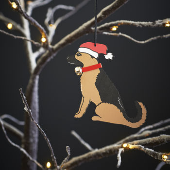 German Shepherd Dog Christmas Decoration Personalisation Available, 4 of 5