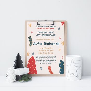 Personalised Santa Nice List, 2 of 8