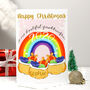 Personalised Rainbow Christmas Card, thumbnail 2 of 8