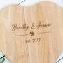 Personalised Couple’s Heart Chopping Board, thumbnail 2 of 3