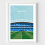 Personalised Football Stadium Art Print Gift Request Any Stadium, thumbnail 12 of 12