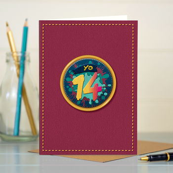 ‘Yo 14’ 14th Teenager Birthday Card, 3 of 4